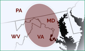 view our service area, MD, PA, VA & Washington, DC